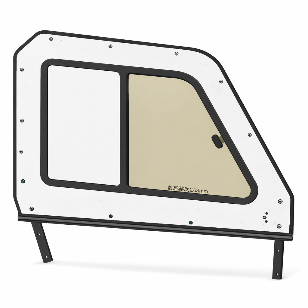 Górne przednie drzwi boczne – okno przesuwne